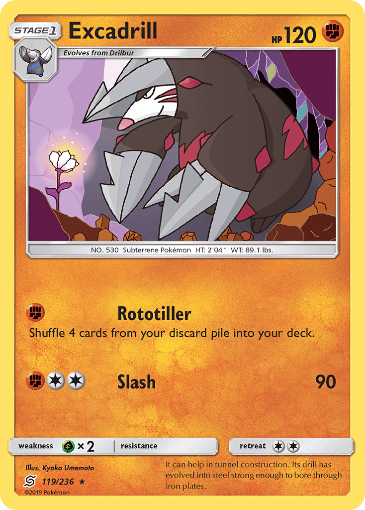 Excadrill, kortbilde fra pokemontcg.io