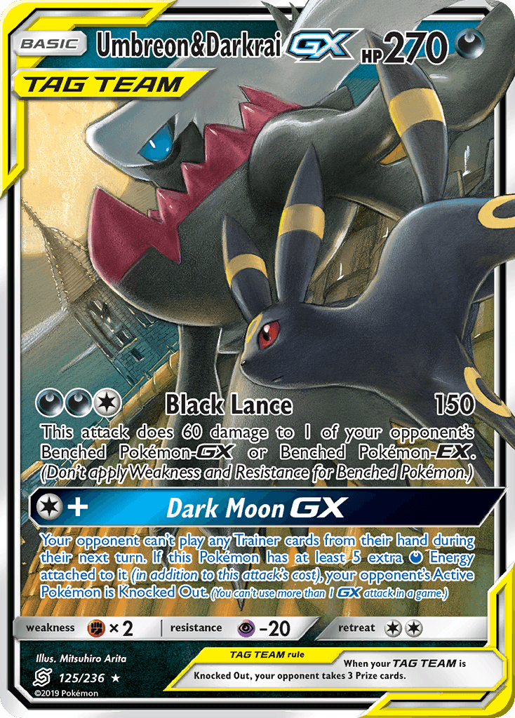 Umbreon & Darkrai-GX, kortbilde fra pokemontcg.io