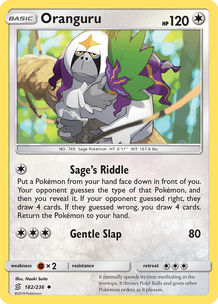 Oranguru, kortbilde fra pokemontcg.io
