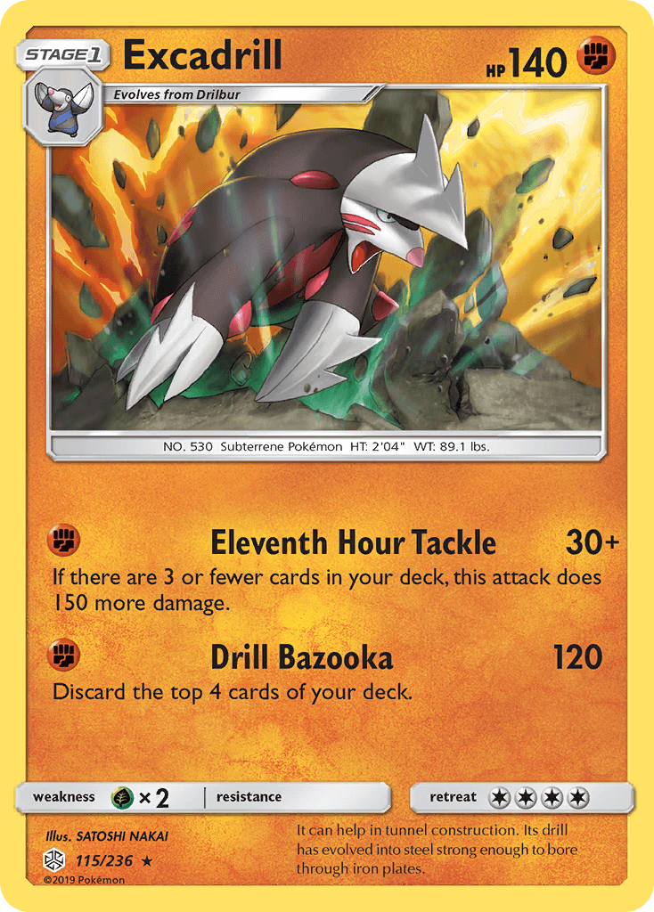 Excadrill, kortbilde fra pokemontcg.io