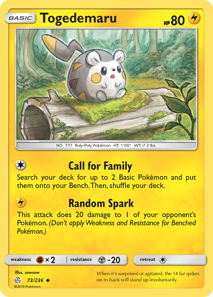 Togedemaru, kortbilde fra pokemontcg.io