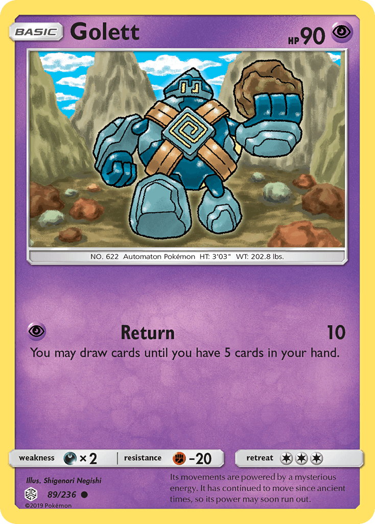 Golett, kortbilde fra pokemontcg.io