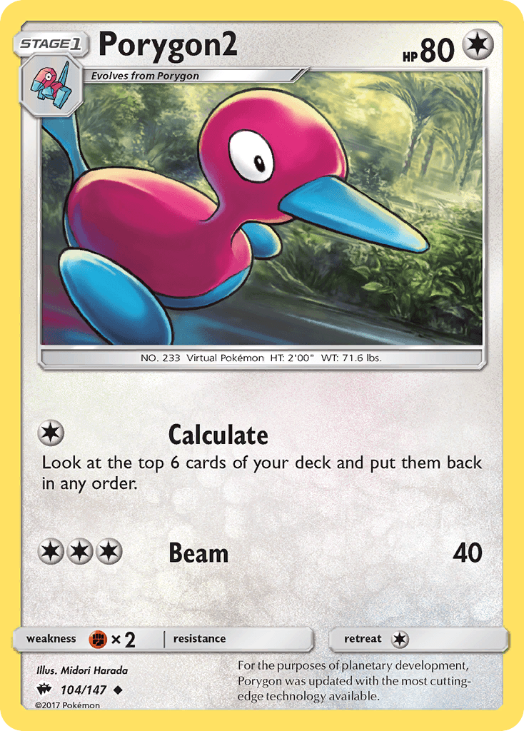 Porygon2, kortbilde fra pokemontcg.io