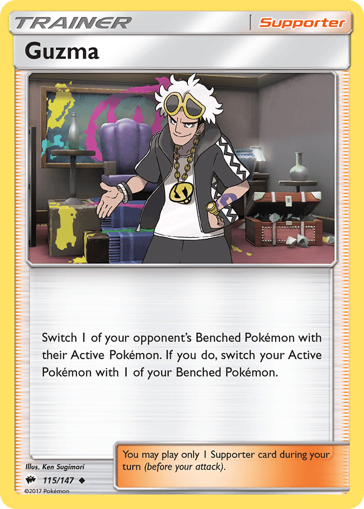 Guzma, kortbilde fra pokemontcg.io