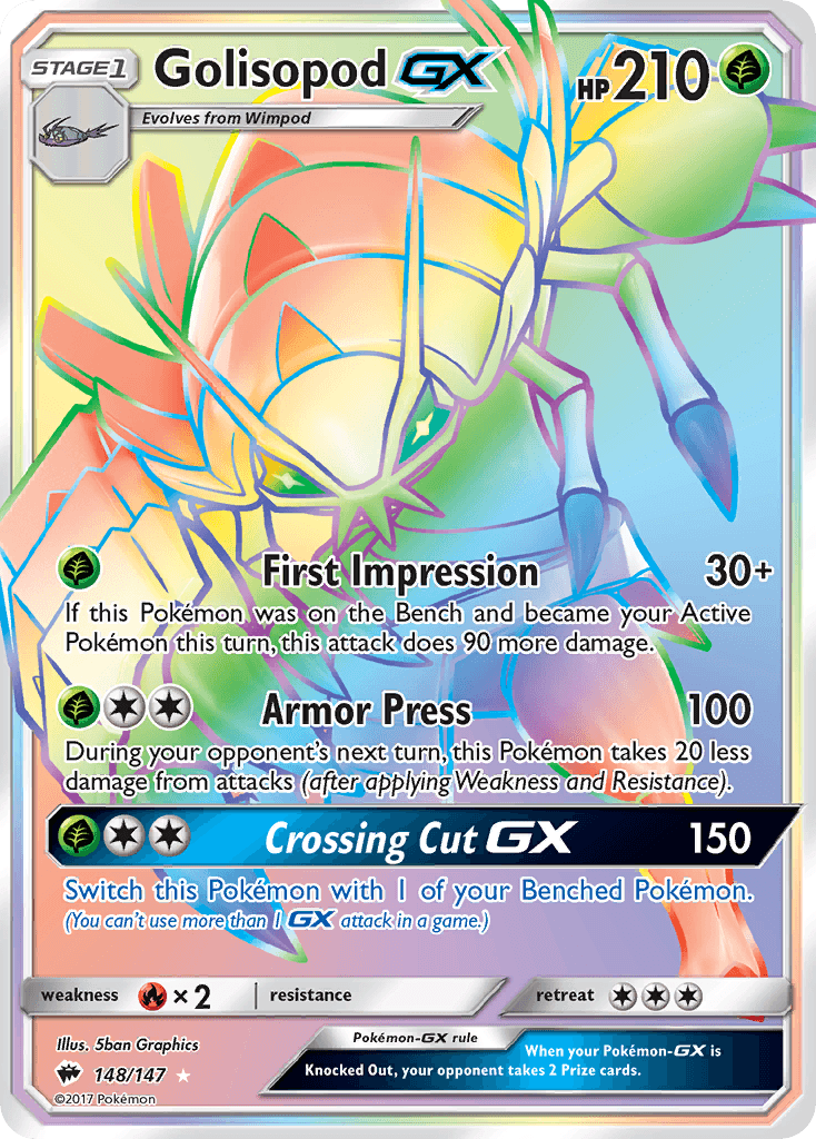 Golisopod-GX, kortbilde fra pokemontcg.io