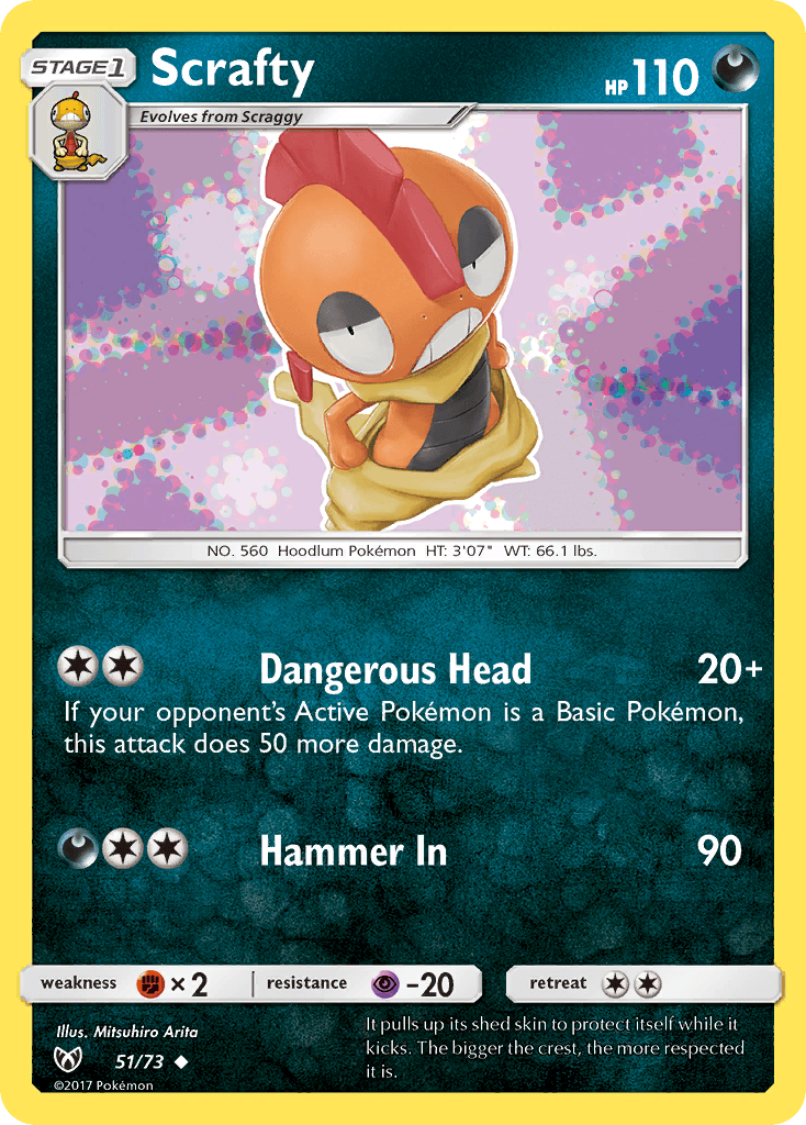 Scrafty, kortbilde fra pokemontcg.io