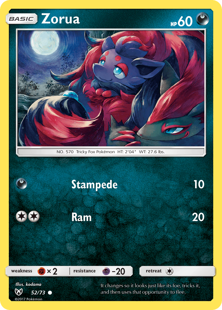 Zorua, kortbilde fra pokemontcg.io
