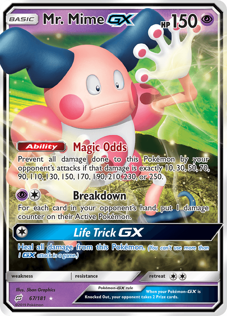 Mr. Mime-GX, kortbilde fra pokemontcg.io