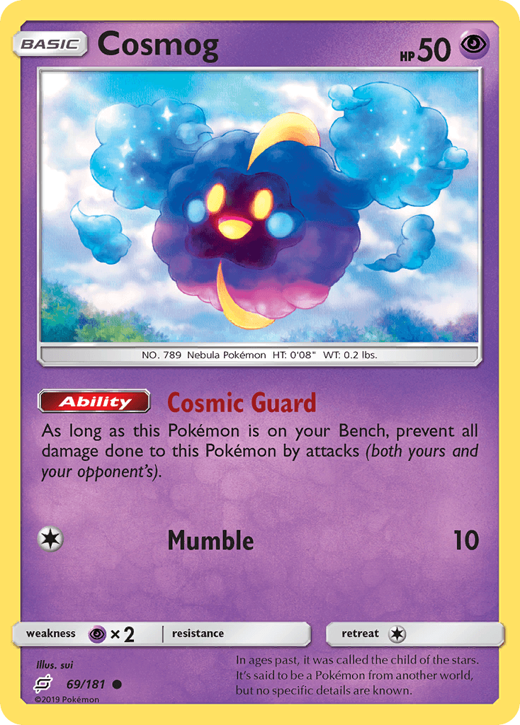 Cosmog, kortbilde fra pokemontcg.io