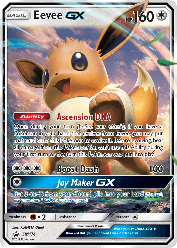 Eevee-GX, kortbilde fra pokemontcg.io