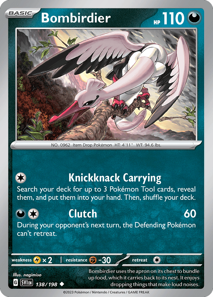 Bombirdier, kortbilde fra pokemontcg.io