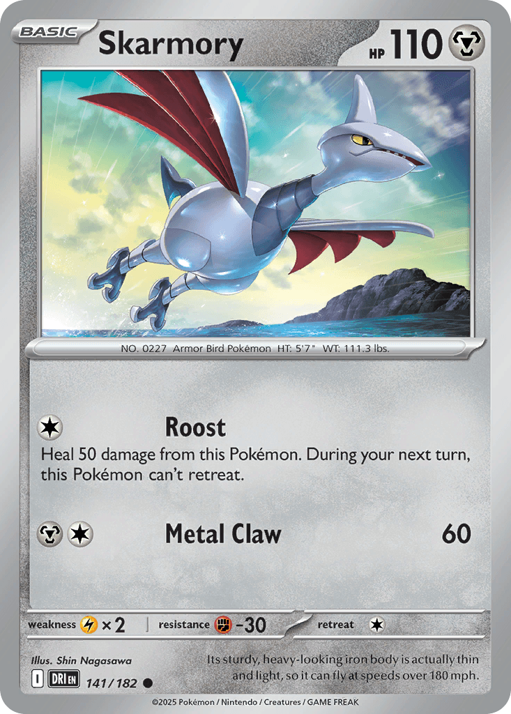 Skarmory, kortbilde fra pokemontcg.io