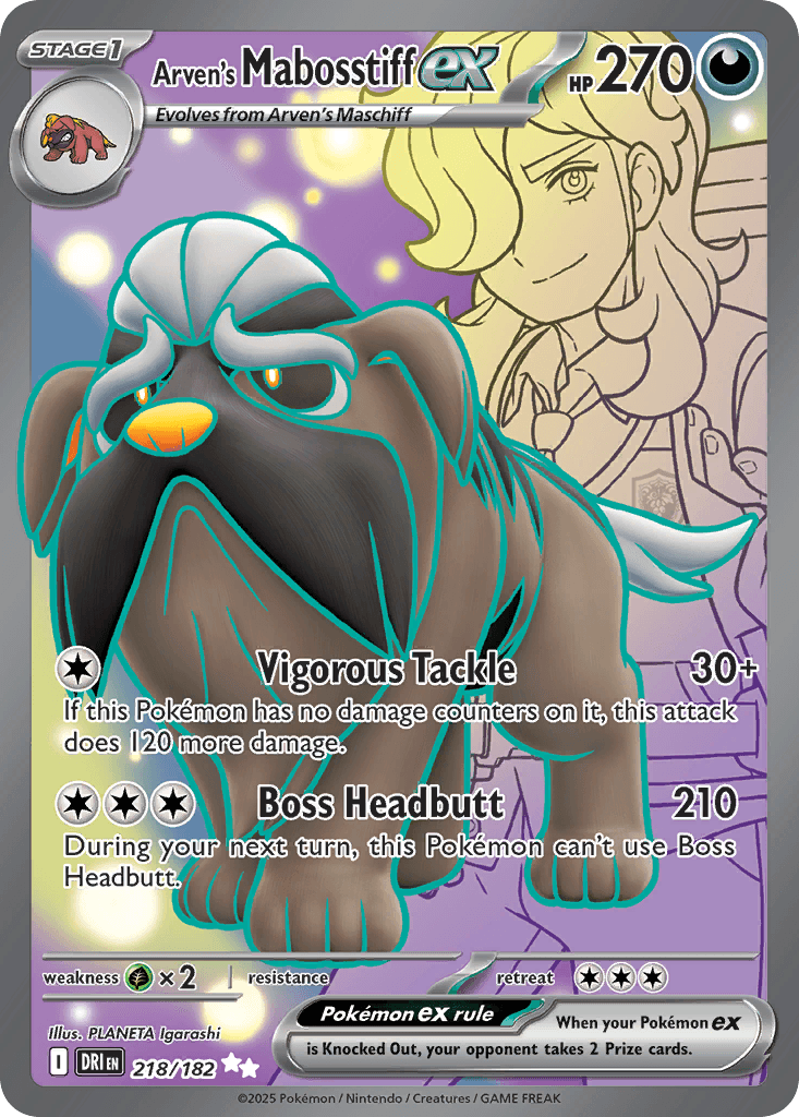 Arven's Mabosstiff ex, kortbilde fra pokemontcg.io