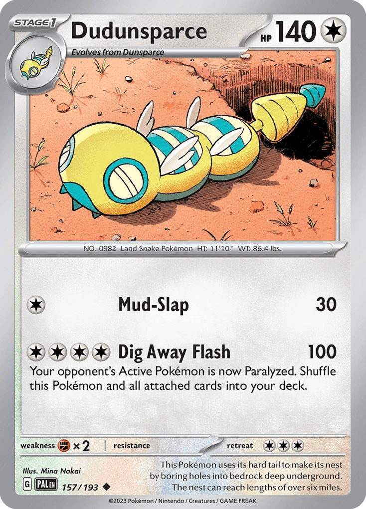 Dudunsparce, kortbilde fra pokemontcg.io