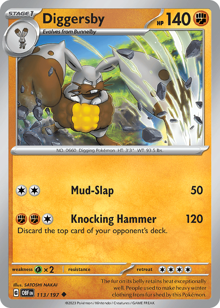 Diggersby, kortbilde fra pokemontcg.io