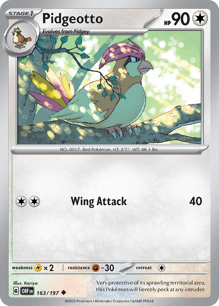 Pidgeotto, kortbilde fra pokemontcg.io