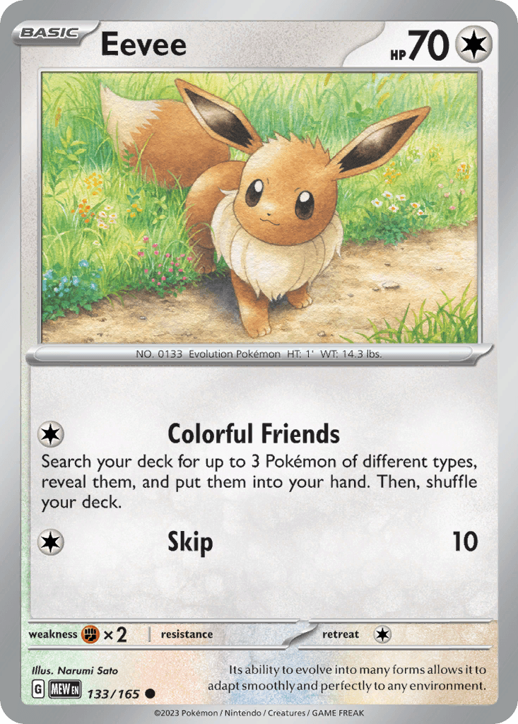 Eevee, kortbilde fra pokemontcg.io