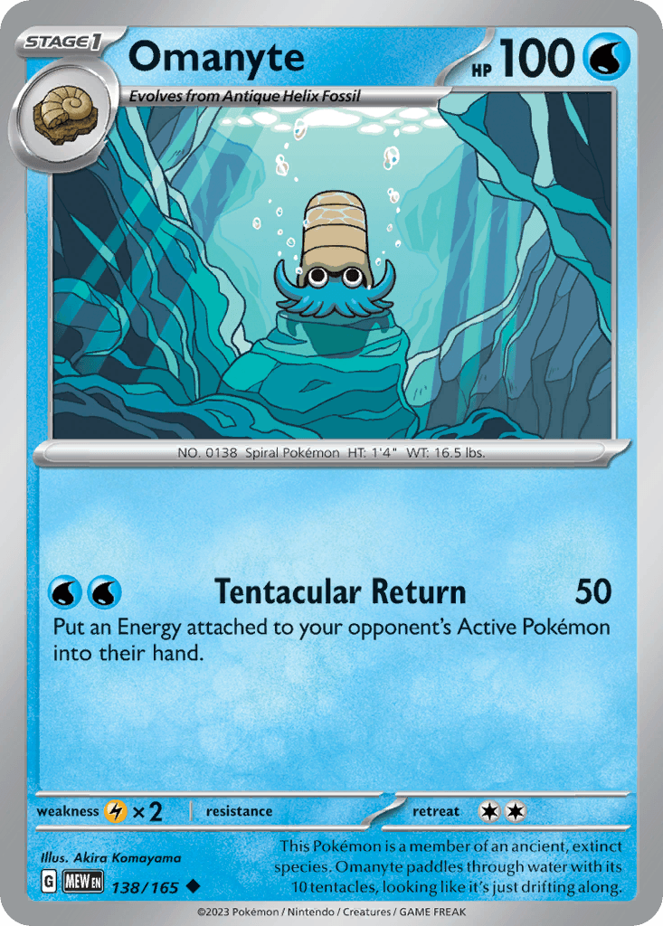 Omanyte, kortbilde fra pokemontcg.io