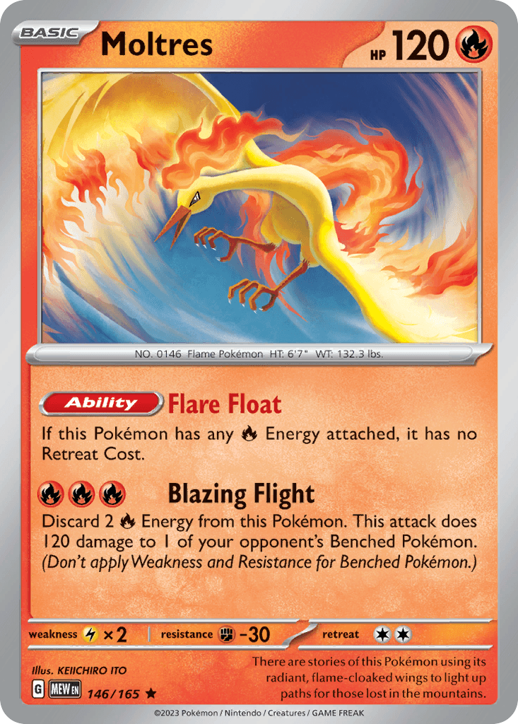 Moltres, kortbilde fra pokemontcg.io