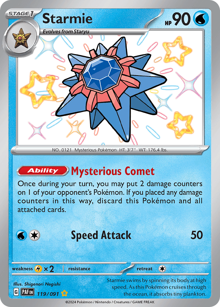 Starmie, kortbilde fra pokemontcg.io