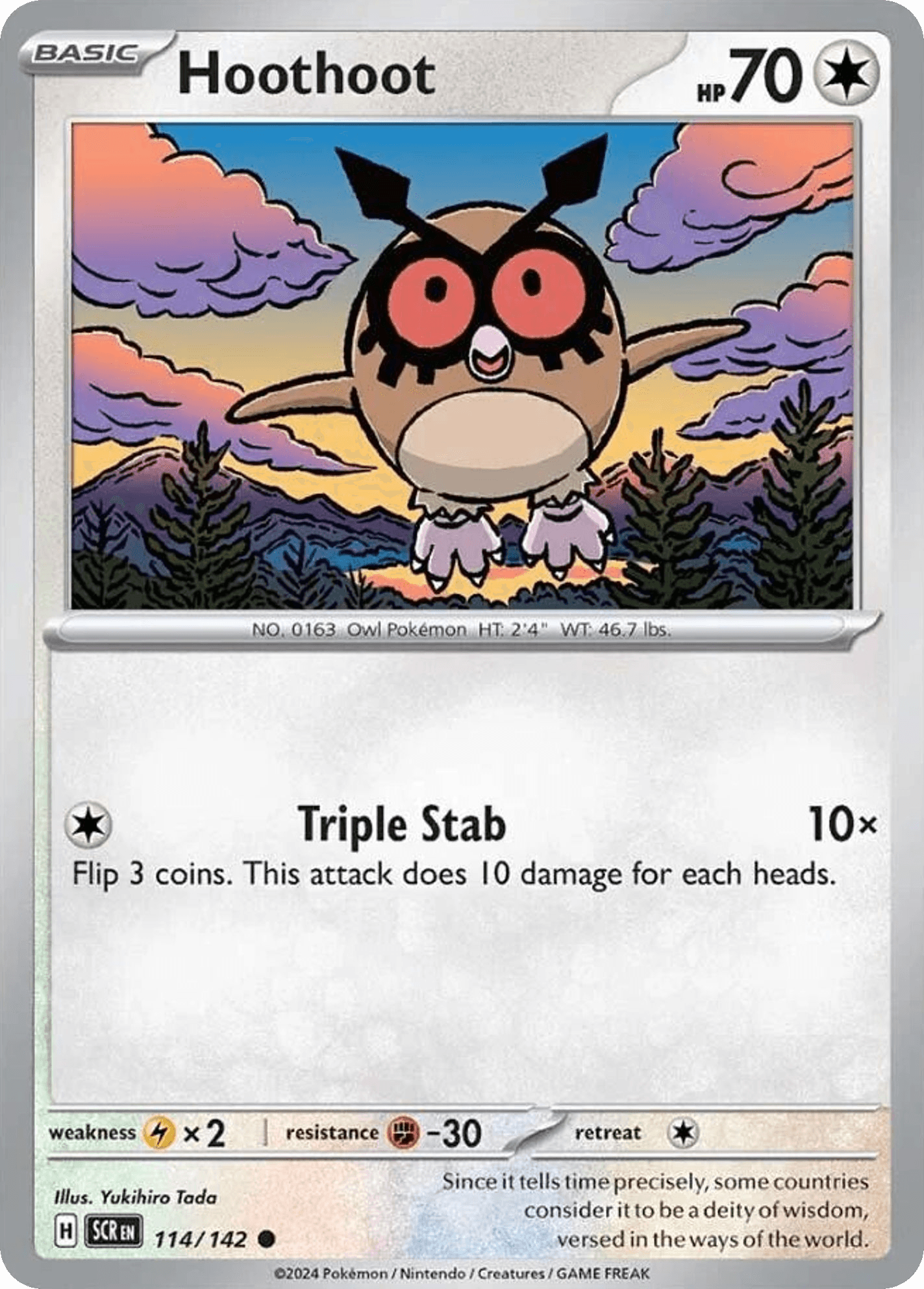 Hoothoot, kortbilde fra pokemontcg.io