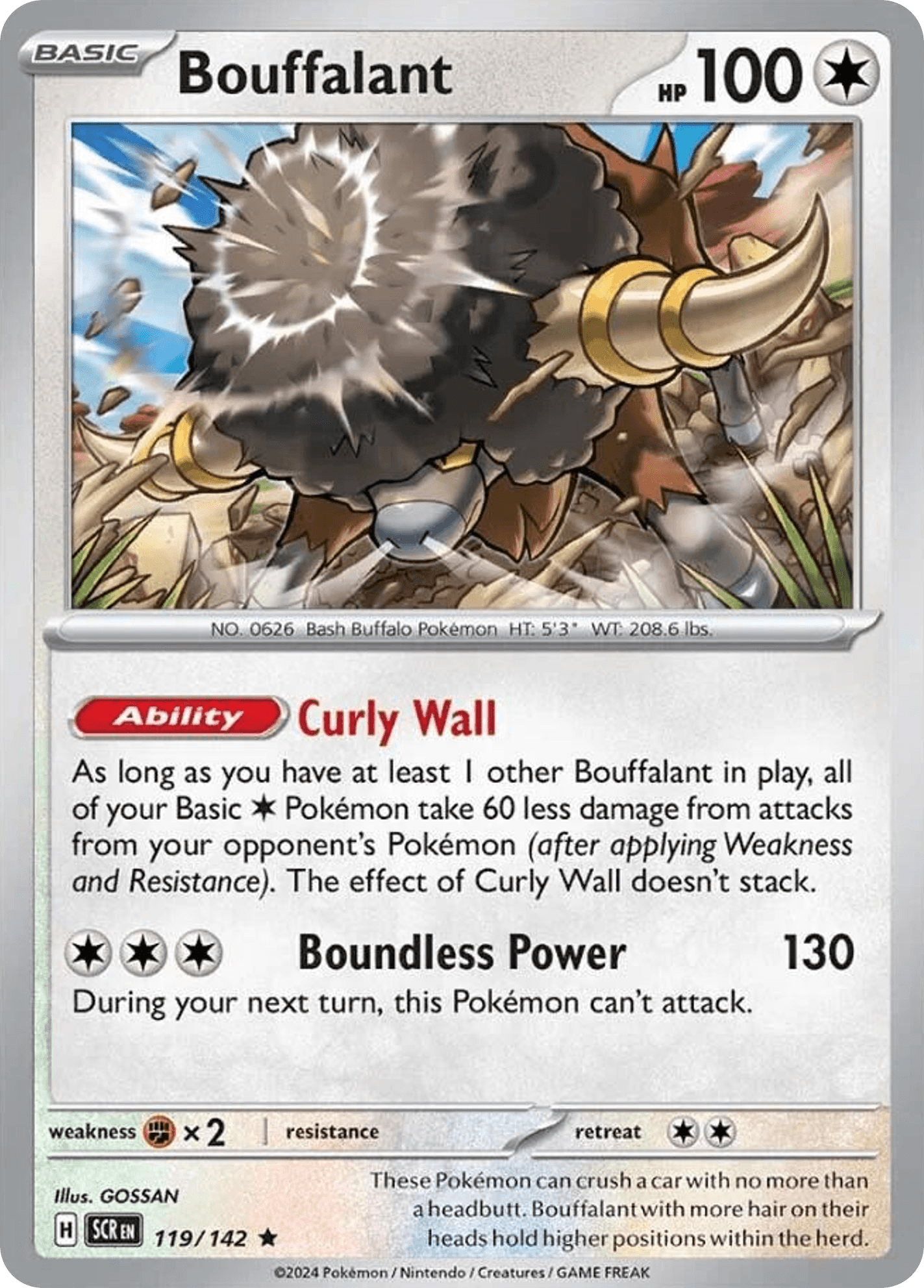 Bouffalant, kortbilde fra pokemontcg.io