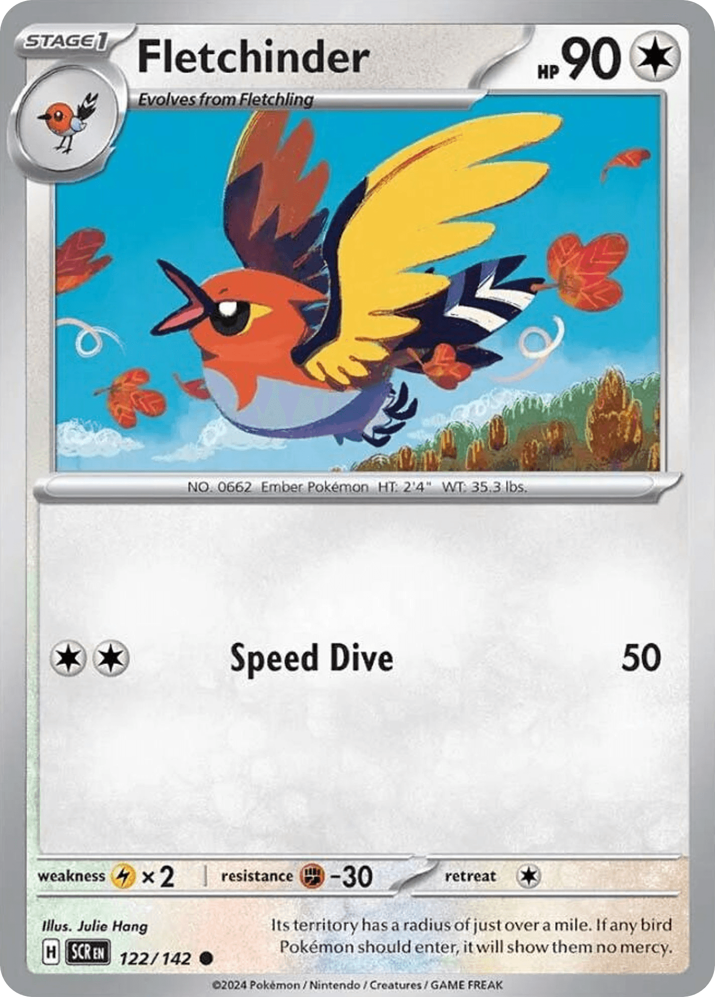 Fletchinder, kortbilde fra pokemontcg.io