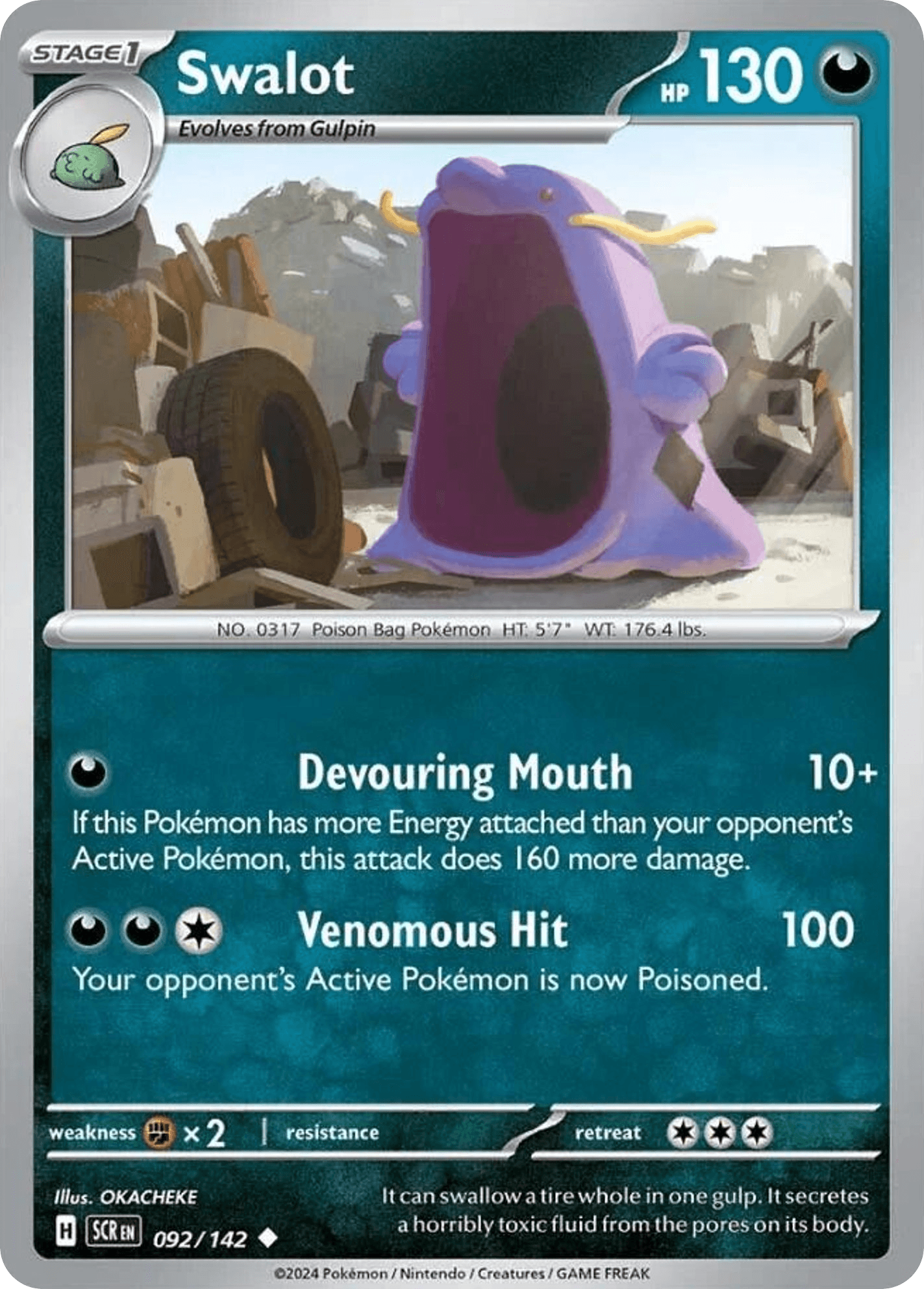 Swalot, kortbilde fra pokemontcg.io