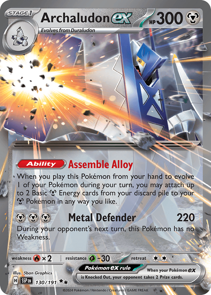 Archaludon ex, kortbilde fra pokemontcg.io