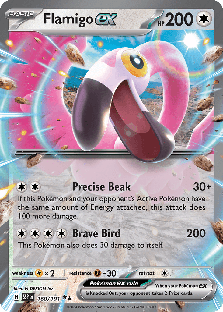 Flamigo ex, kortbilde fra pokemontcg.io