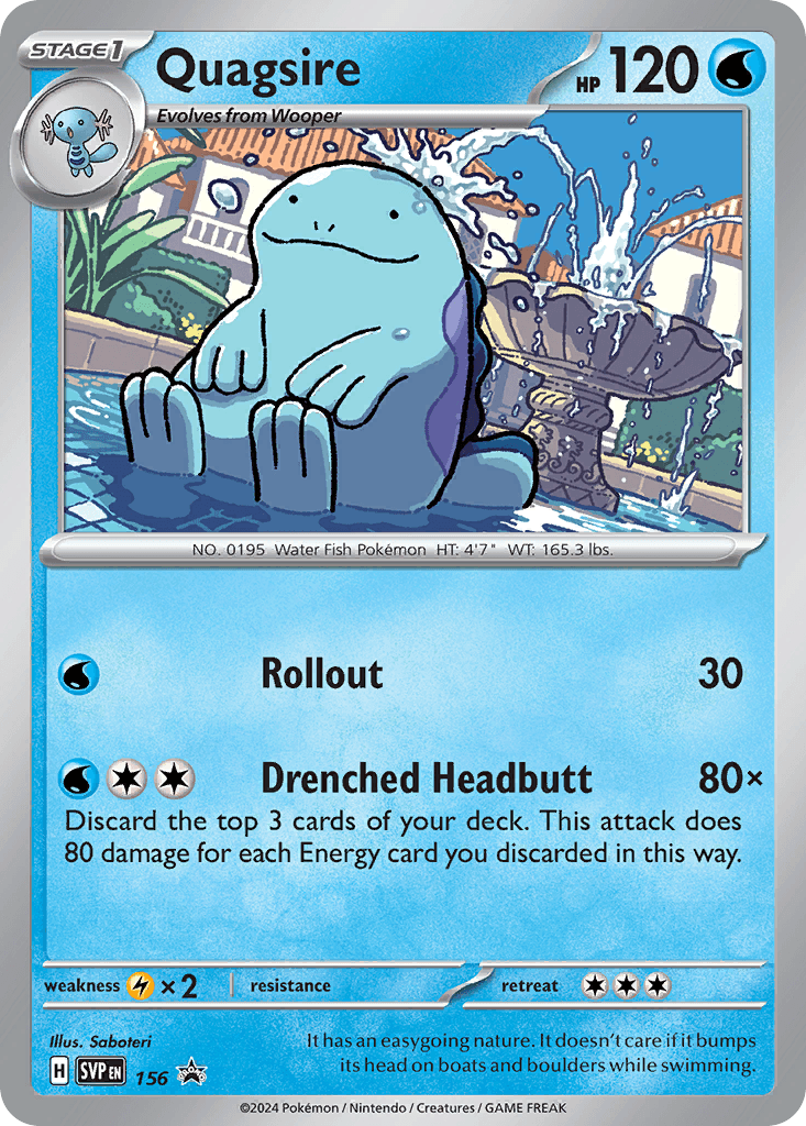 Quagsire, kortbilde fra pokemontcg.io