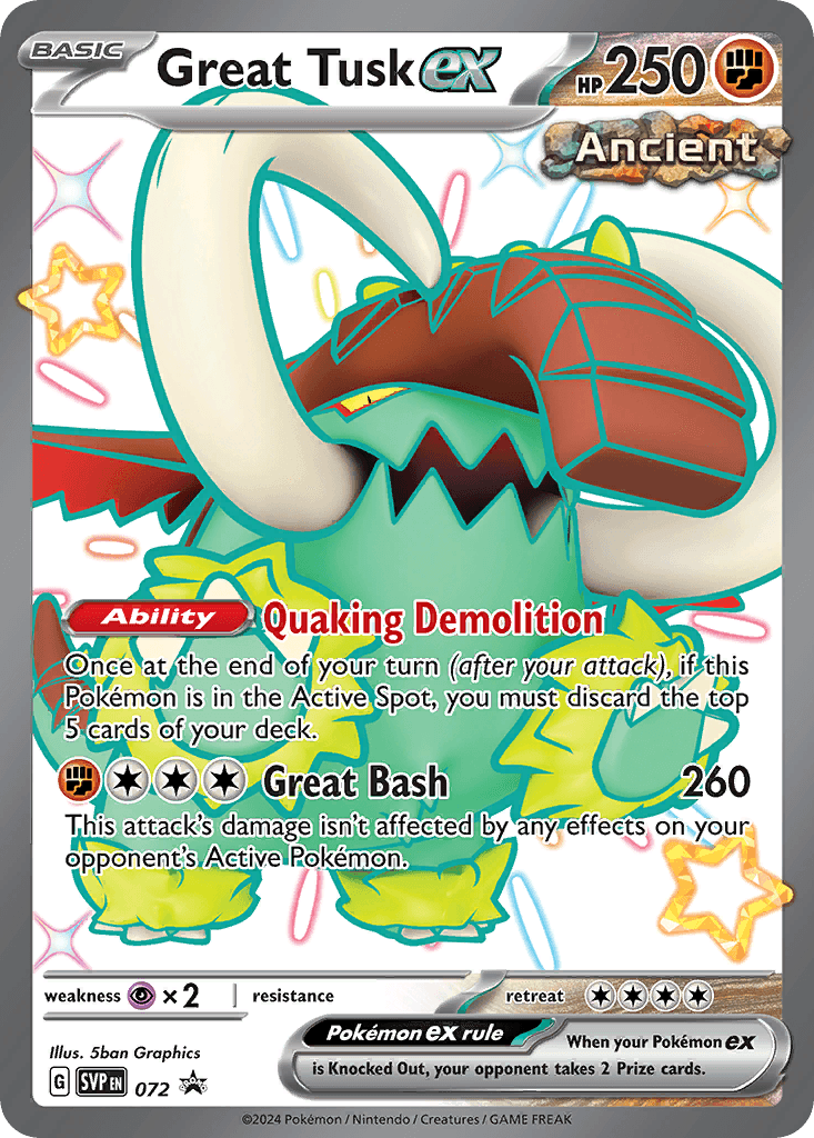 Great Tusk ex, kortbilde fra pokemontcg.io