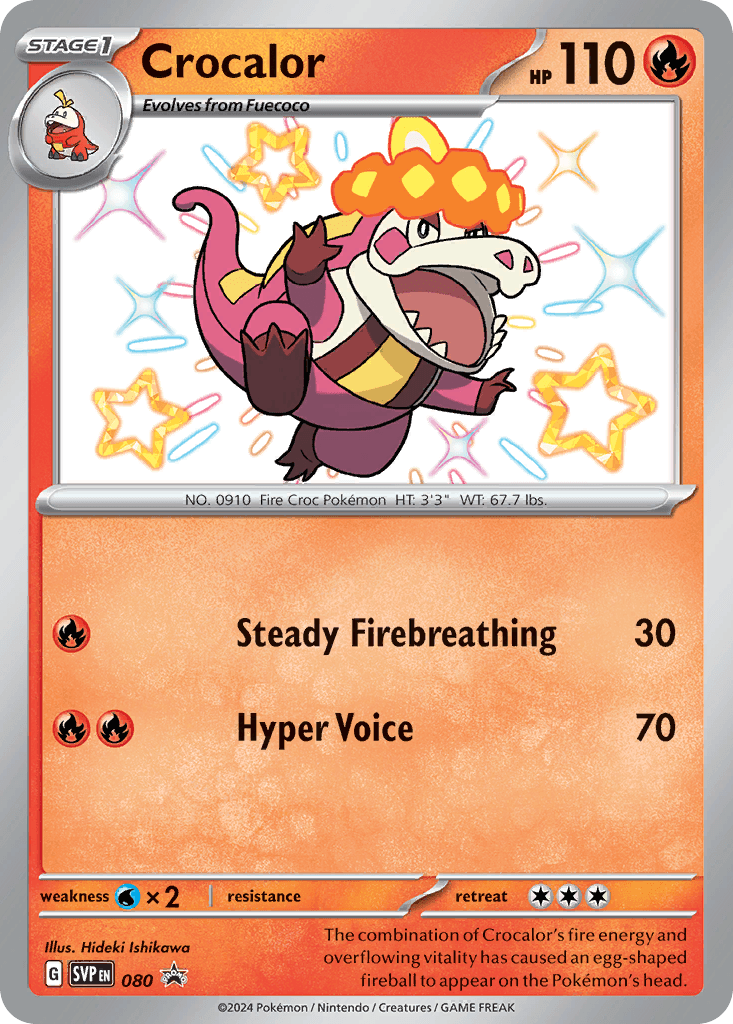 Crocalor, kortbilde fra pokemontcg.io