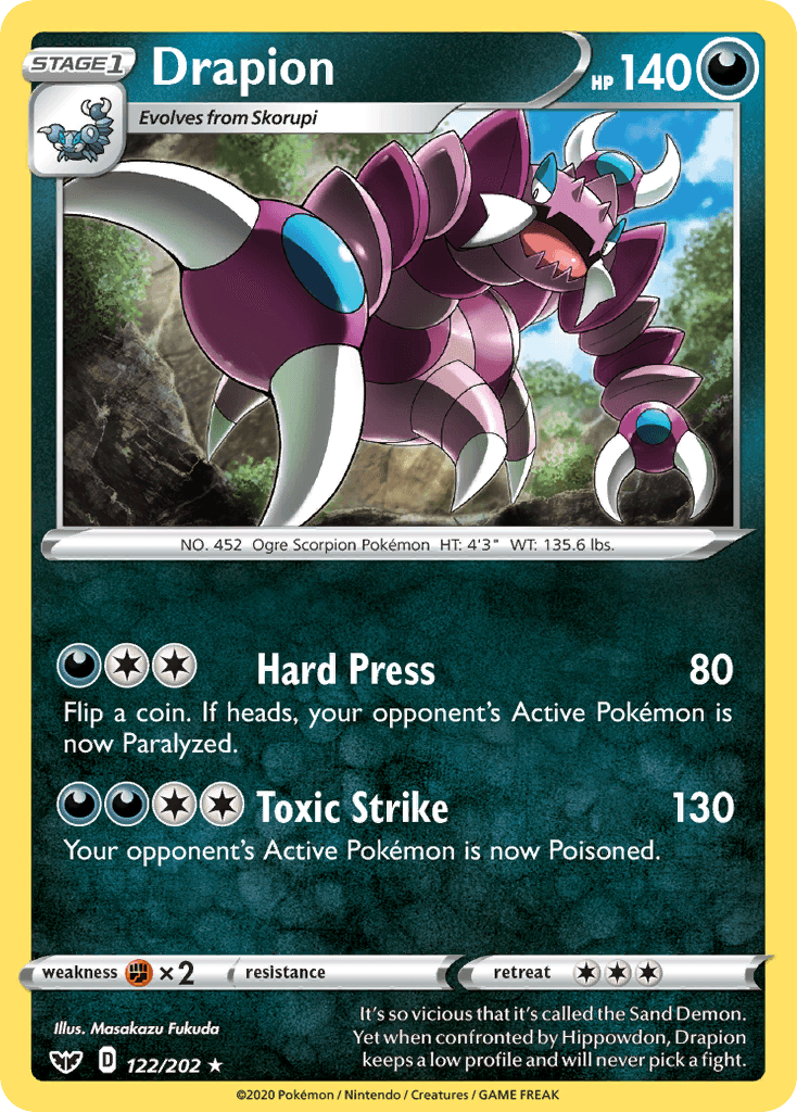 Drapion, kortbilde fra pokemontcg.io