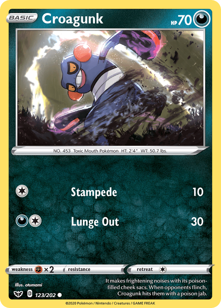 Croagunk, kortbilde fra pokemontcg.io