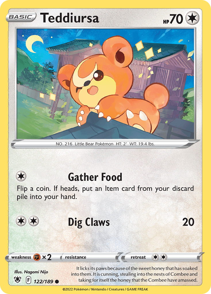 Teddiursa, kortbilde fra pokemontcg.io