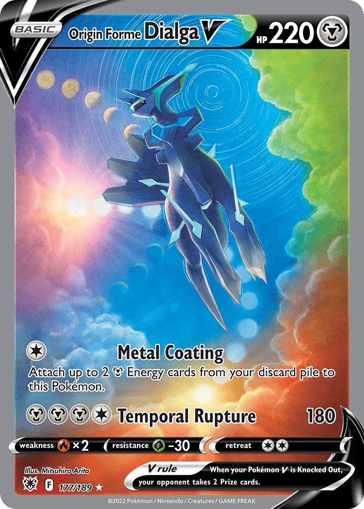 Origin Forme Dialga V, kortbilde fra pokemontcg.io