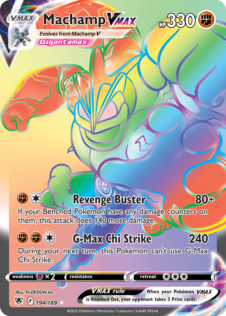 Machamp VMAX, kortbilde fra pokemontcg.io