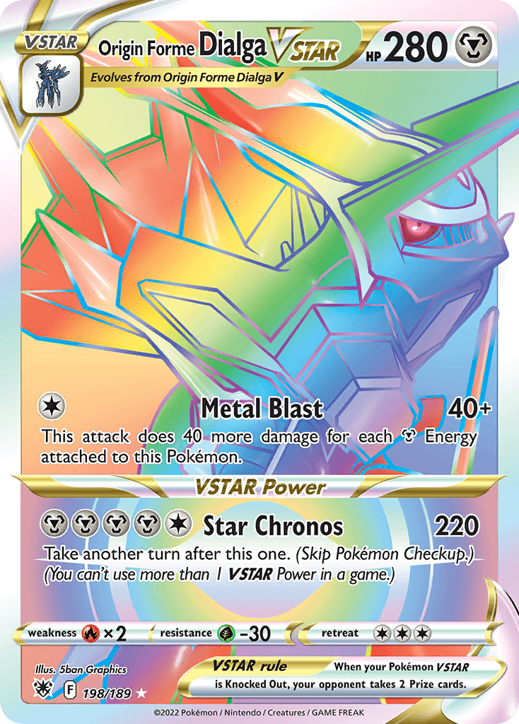 Origin Forme Dialga VSTAR, kortbilde fra pokemontcg.io