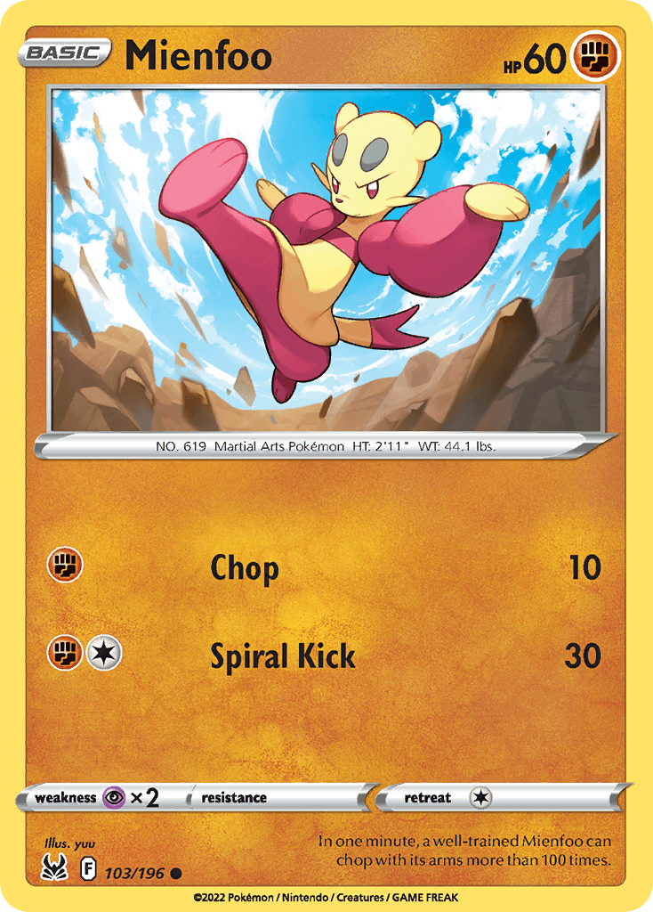 Mienfoo, kortbilde fra pokemontcg.io