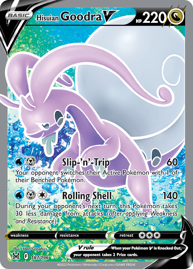 Hisuian Goodra V, kortbilde fra pokemontcg.io