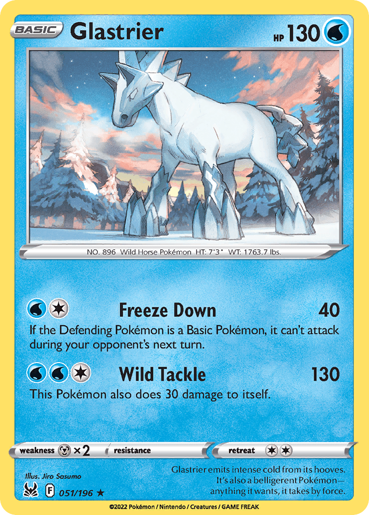 Glastrier, kortbilde fra pokemontcg.io