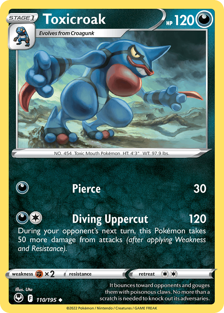 Toxicroak, kortbilde fra pokemontcg.io