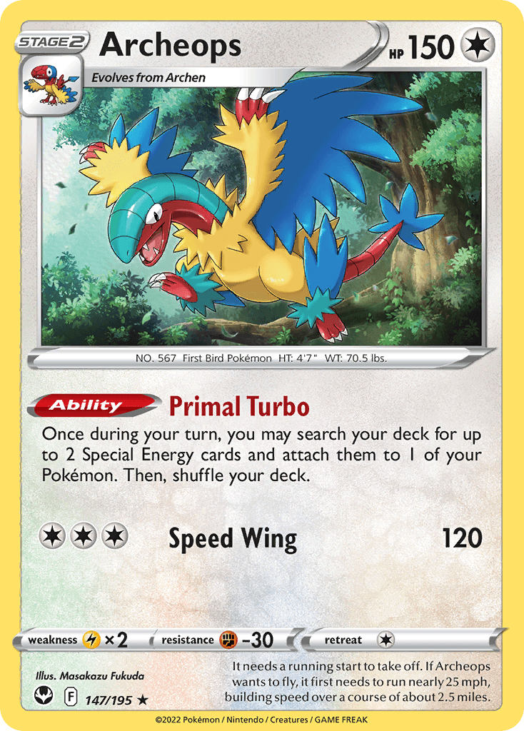 Archeops, kortbilde fra pokemontcg.io