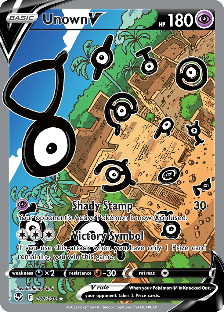 Unown V, kortbilde fra pokemontcg.io