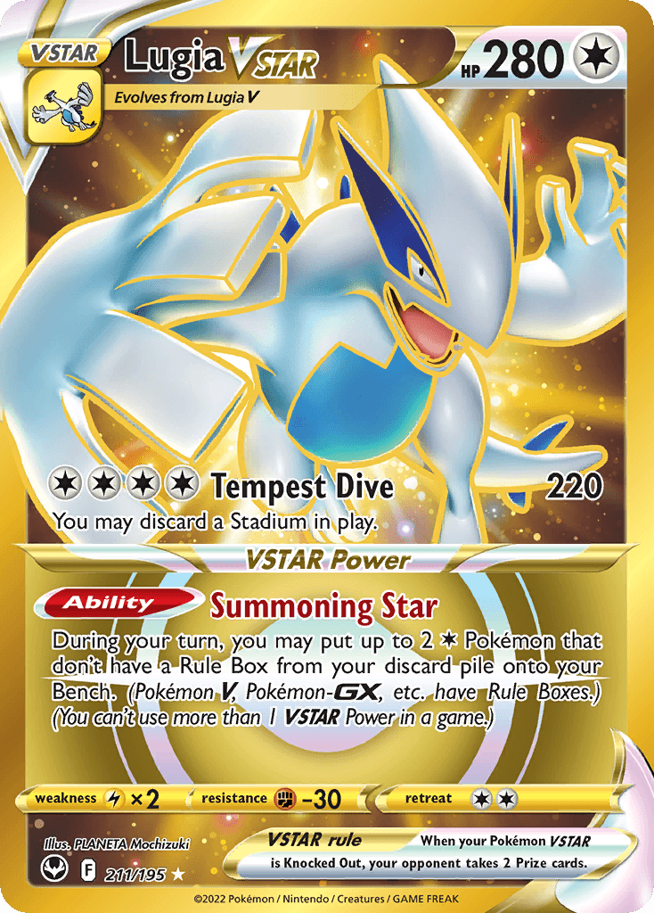 Lugia VSTAR, kortbilde fra pokemontcg.io