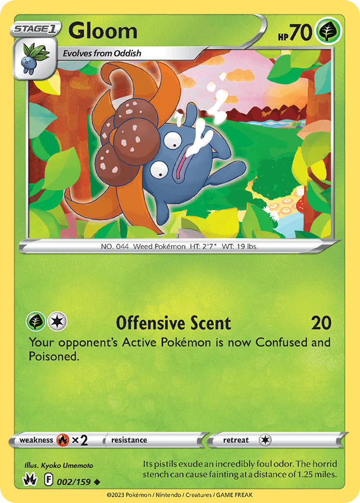 Gloom, kortbilde fra pokemontcg.io