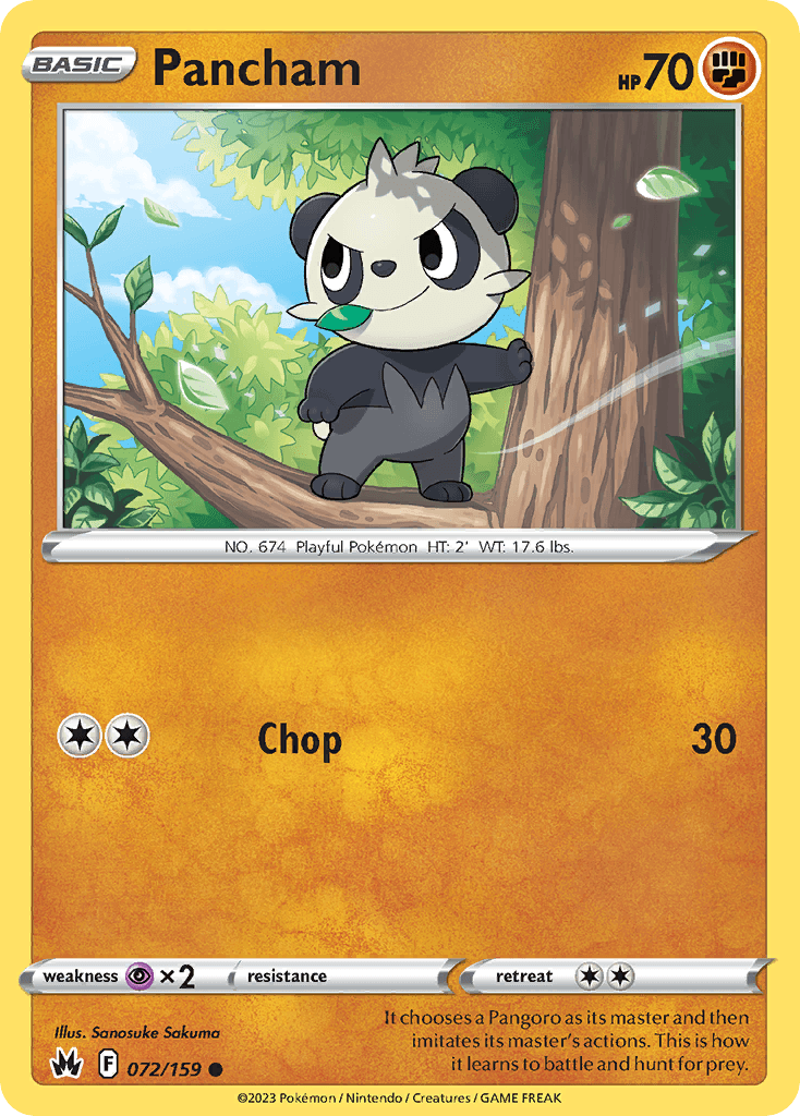 Pancham, kortbilde fra pokemontcg.io