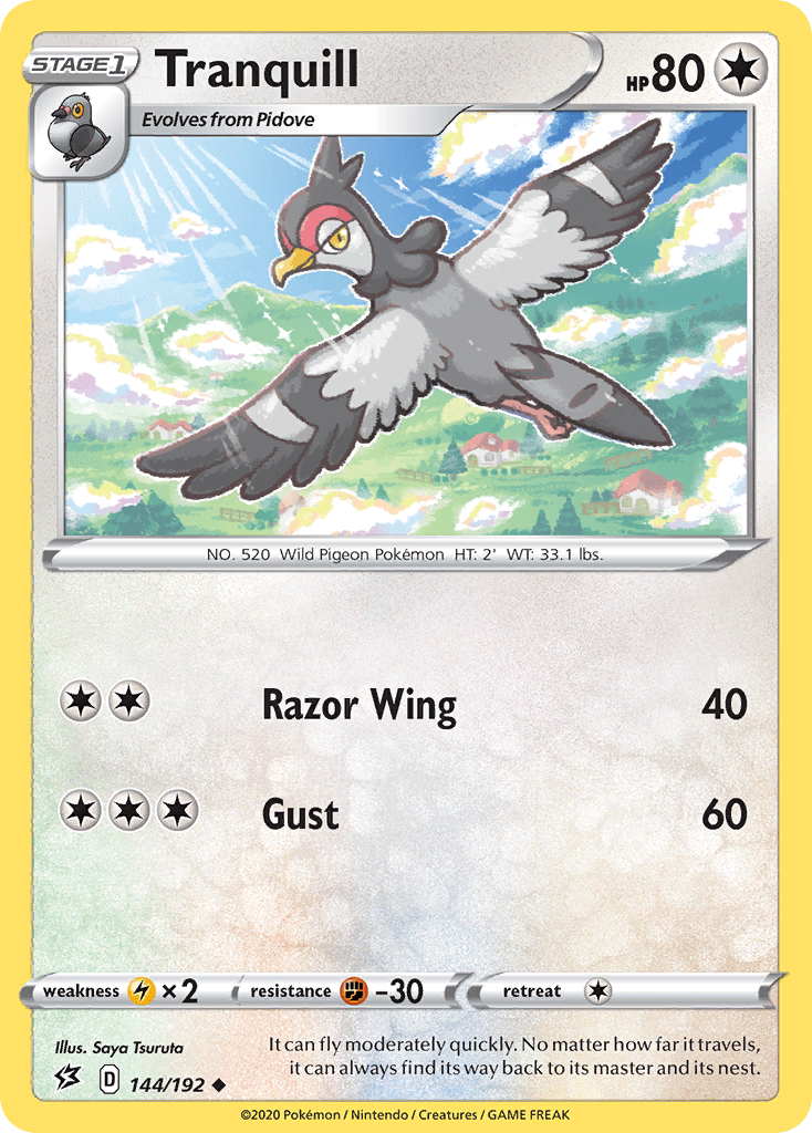 Tranquill, kortbilde fra pokemontcg.io