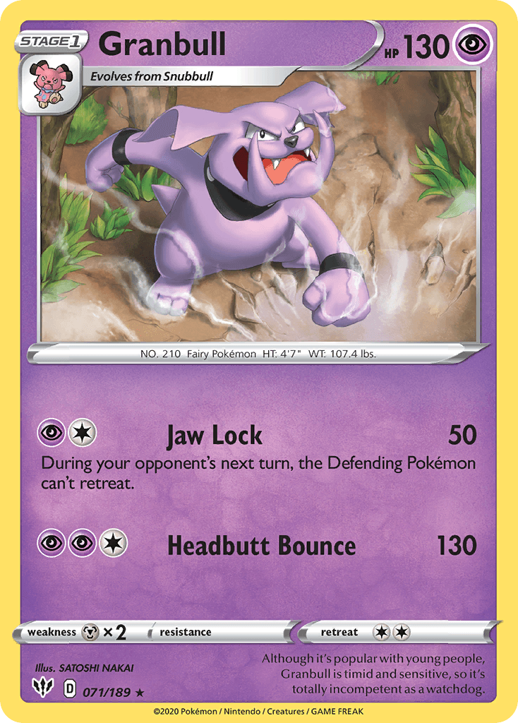 Granbull, kortbilde fra pokemontcg.io